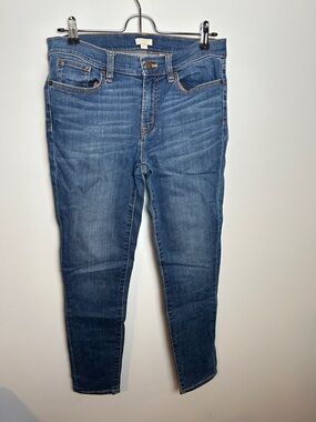 J. Crew Women's Skinny Stretch Jeans in Medium Blue